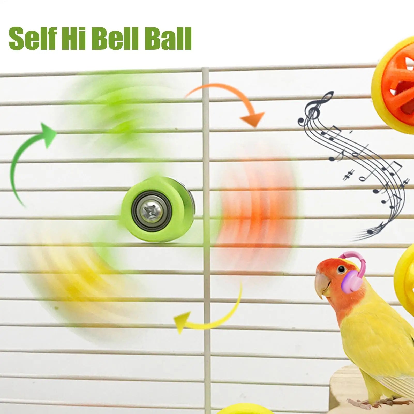 Parrot Toys Interactive Rotating Windmill Toy Bird Cage Toy For Parrots Rotating For Stimulation Entertainment Play Chewing Oasis Select