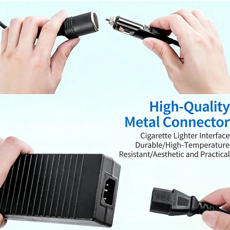 12V 15A Car Power Adapter AC To DC Converter 220V To 12V 15A Power Supply Adapter Cigarette Lighter Socket Household Transformer Oasis Select