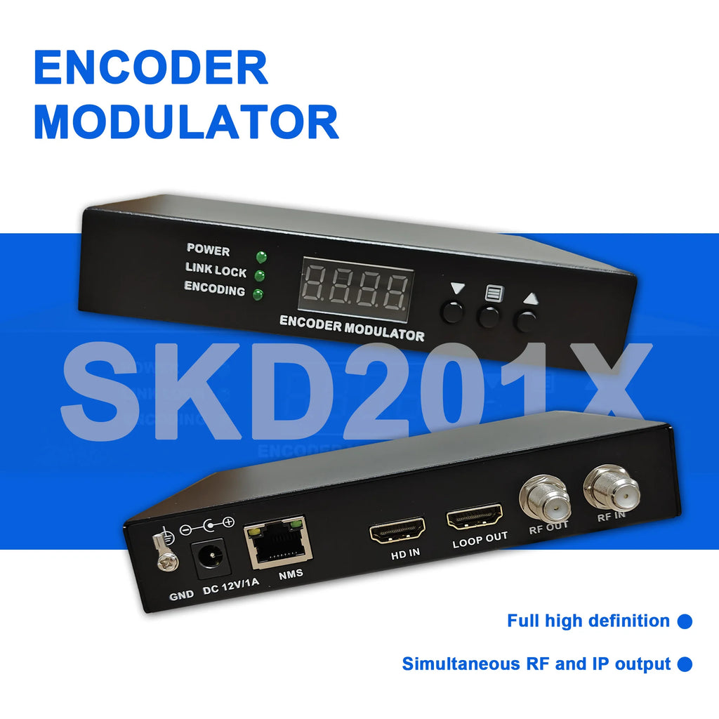 HD to RF encoder modulator TDT DVB-T ISDBT ATSC DVB-C DTV modulator CATV self-produced programs MPGE2 HD MI Modulator Oasis Select
