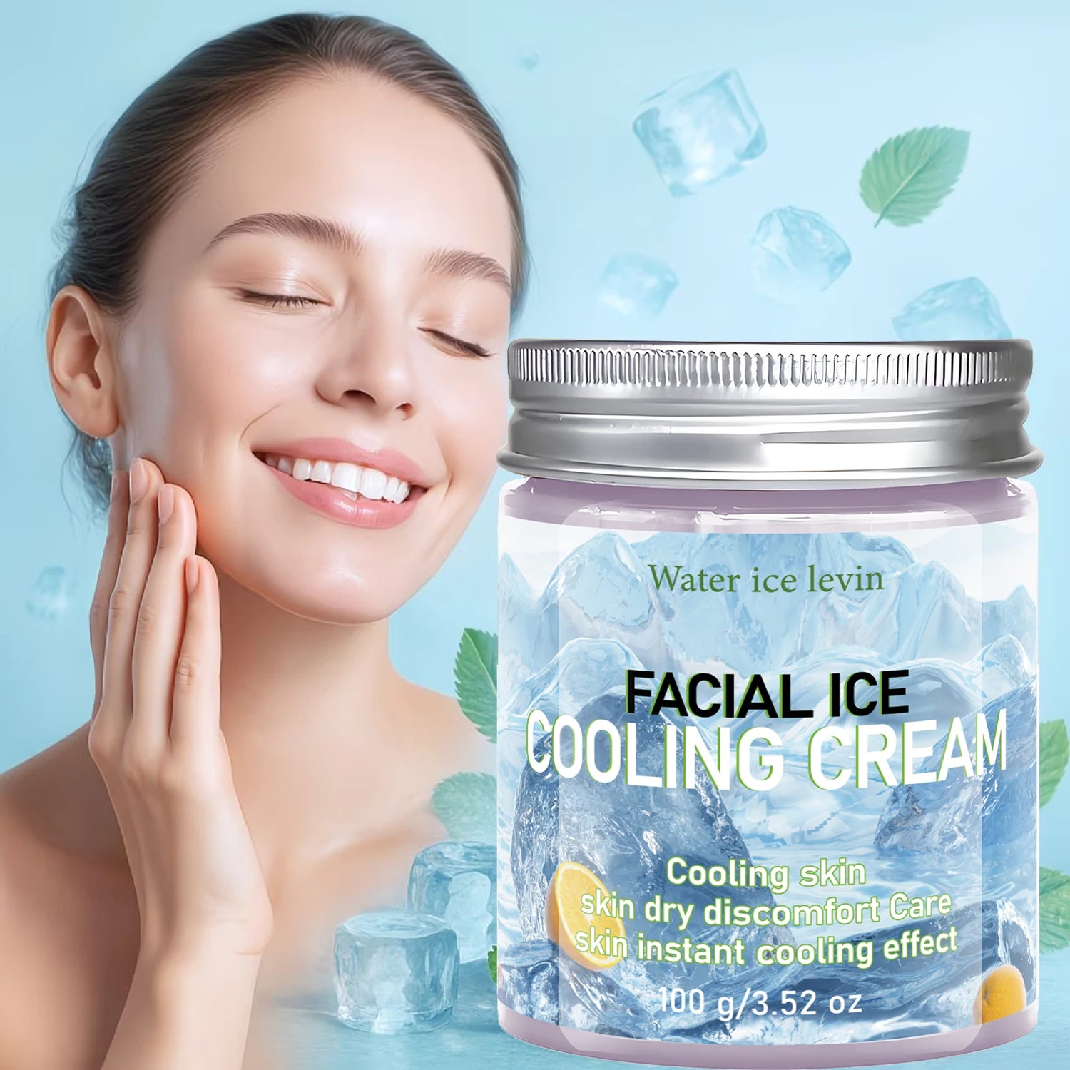Collagen Ice Cooling Face Cream – Hydrating Dry Skin Daily Collagen Face Cream Oasis Select