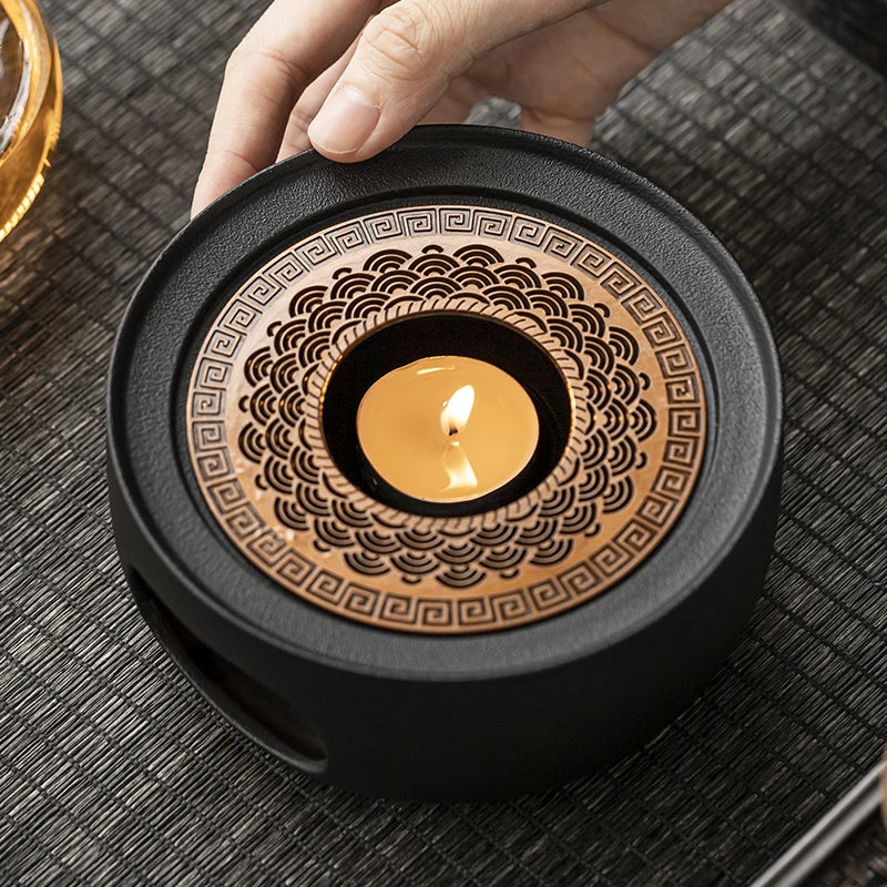 Ceramic Warm Tea Stove Small Stove Tea Cooking Insulation Base Heating and Fragrance Dispenser Chinese Style Oasis Select