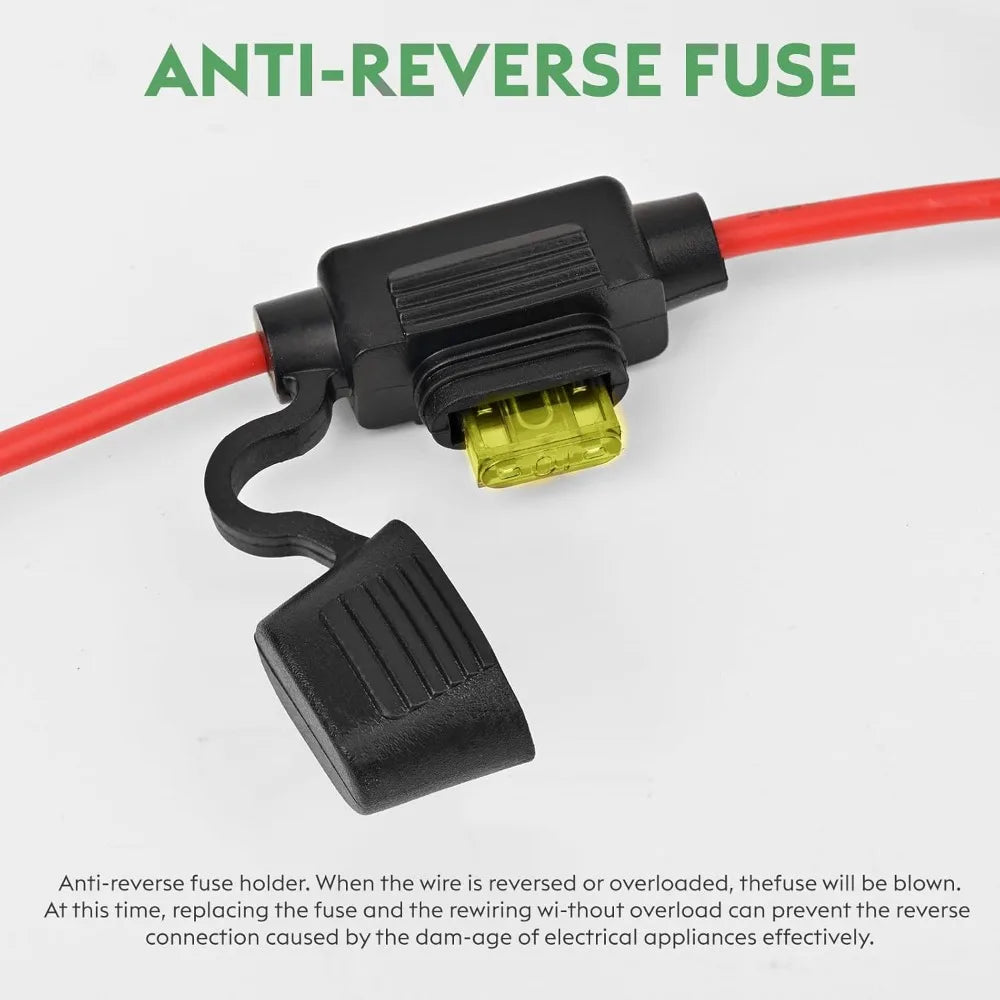 20A 240W Golf Cart DC 18V 20V 24V 36V 48V Step Down to DC 12V Converter Voltage Regulator Reducer Power Buck Converter with Fuse Oasis Select