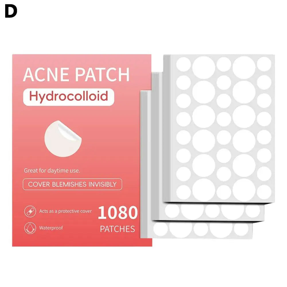 Invisible Hydrocolloid Pimple Patches 360/720/1080 Count Acne Pimple Patches Oasis Select D