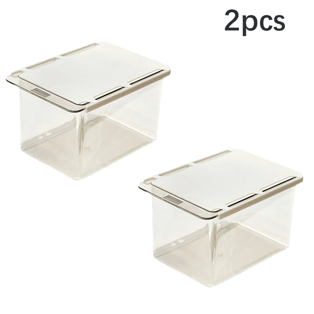 Transparent Bathroom Cotton Stick Makeup Cotton Bathroom Pull-Out Storage Drawer Style Storage Box Under The Mirror Cabinet Oasis Select 2pcs