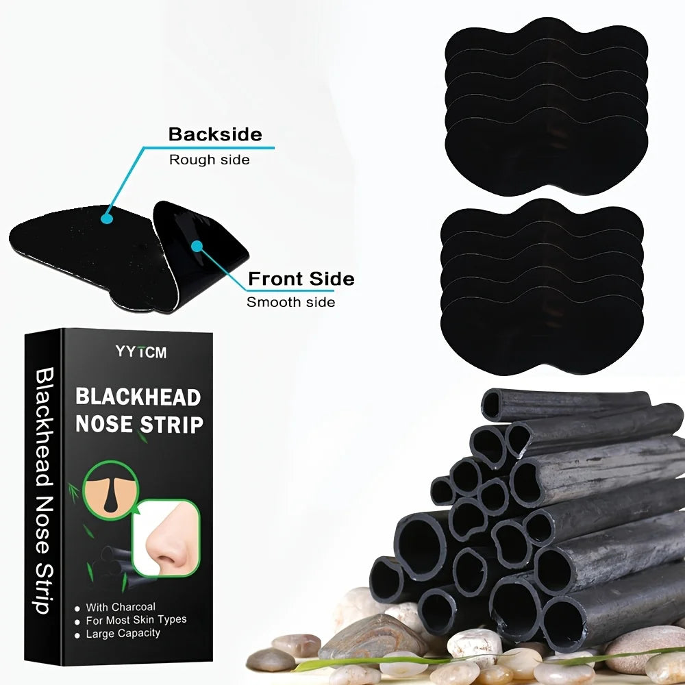 Bamboo Charcoal Nose Strips – 30 Pcs | Deep Pore Cleansing Pore Cleansing Strips Oasis Select