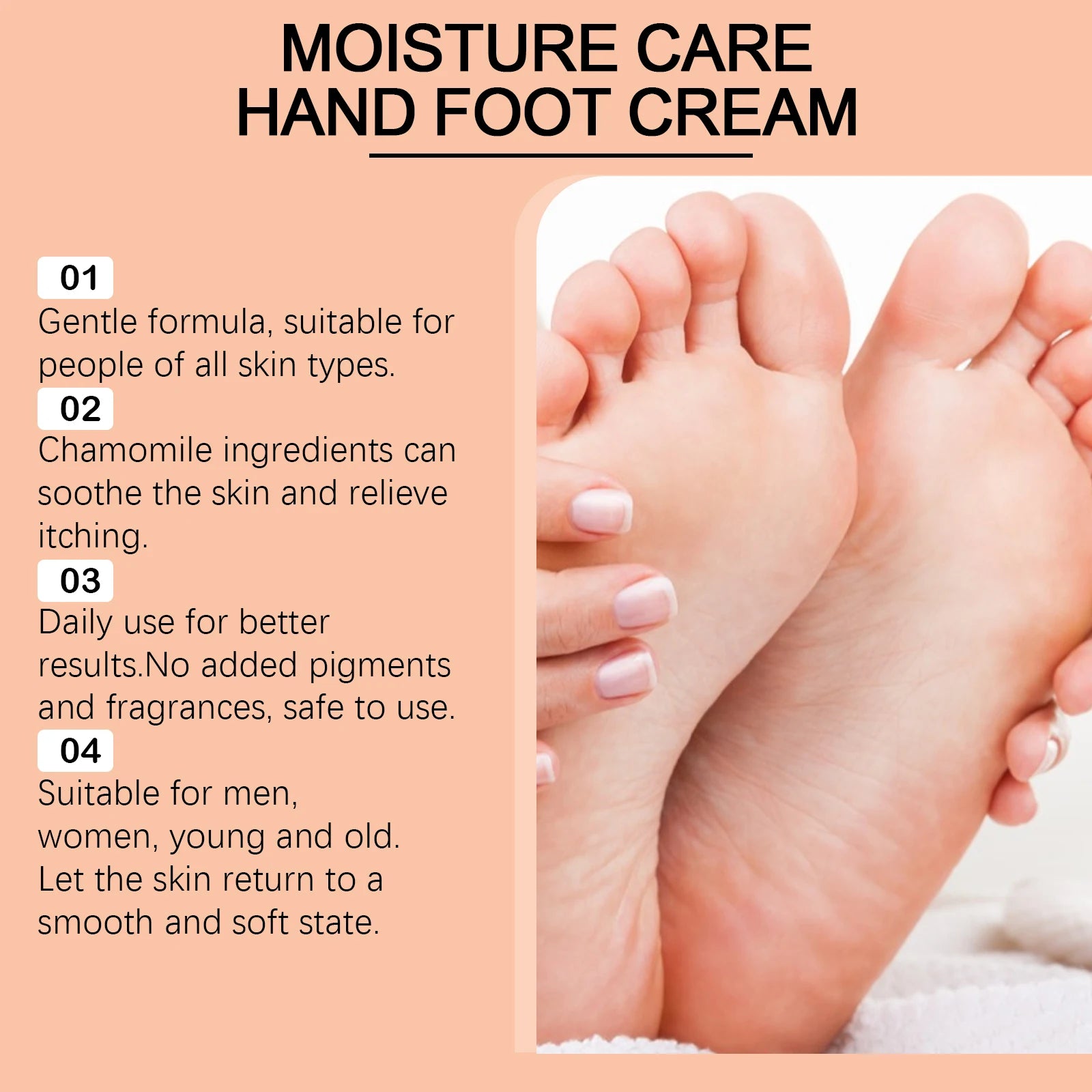 Honey Foot Cream Moisturizer Hand Anti Cracking Repairing Dry Exfoliating Nourishing Cracked Hand Heel Foot Moisturizing Balm Oasis Select