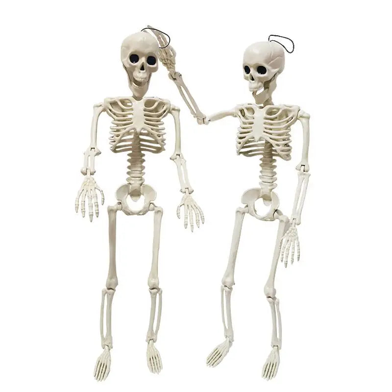 Halloween Skeleton 60cm Artificial Human Body Plastic Skeleton Decoration Haunted House Holiday Scene Layout Props Oasis Select