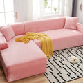 Light Luxury Simple and Modern Sofa Cover Full Coverage Elastic and Anti-slip Universal Nordic Style Sofa Cover Oasis Select Gold Velvet-Pink 3 people 190-230cm