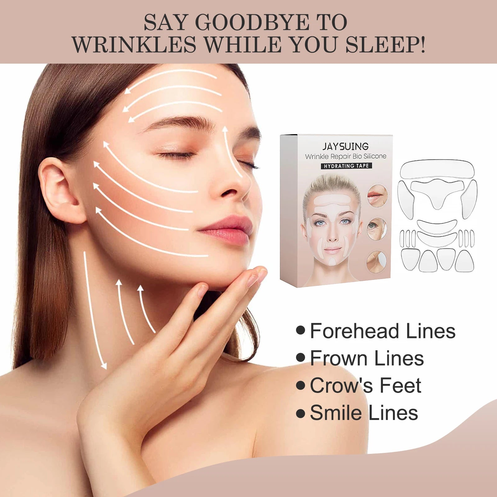 Silicone Anti-Wrinkle Firming Patches – Forehead & Crow's Feet Anti-Wrinkle Patches Oasis Select