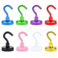 Magnetic Hook Strong Iron Absorption Color Electroplating Strong Magnetic Hook Household Metal-plated Magnet Hook For Bathroom Oasis Select Green