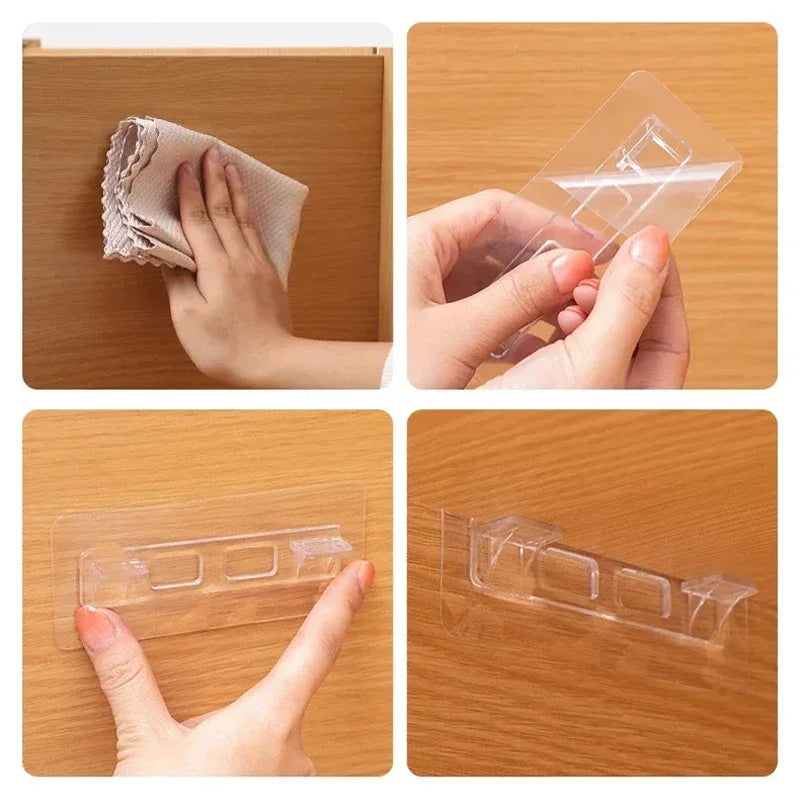6/12pcs Wardrobe Divider Brackets Non-Marking Sticky Kitchen Cabinet Divider Brackets Anti-Side Slip Layer Support Brackets Oasis Select