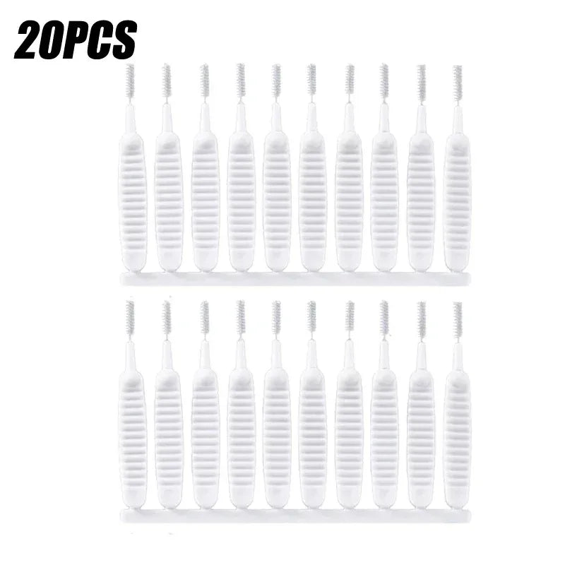 10-100PCS Shower Cleaning Brush Bathroom Micro Nylon Brush Nozzle Anti-blocking Cleaning Tools Bathroom Accessories Oasis Select 20PCS