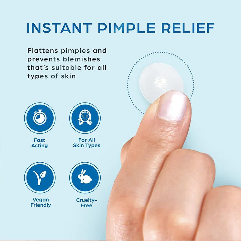 Hydrogel Acne Patches – Invisible, Waterproof 12/48 PCS