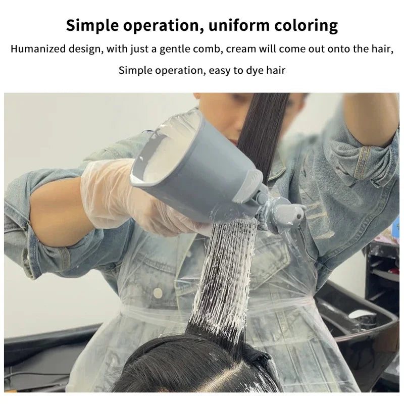 Professional Roller Comb Applicator Hair Coloring 2-In-1 Dye Salon Hair Care Plastic Hairdressing Tool for Salon or Home Use Oasis Select