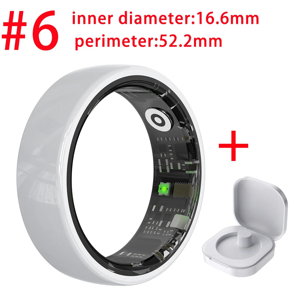 696 Smart Ring Couple Space Interaction Heart Rate Sleep Monitor Waterproof Gesture Control Sports Blue Tooth Bracelet Men Women Oasis Select WH 6