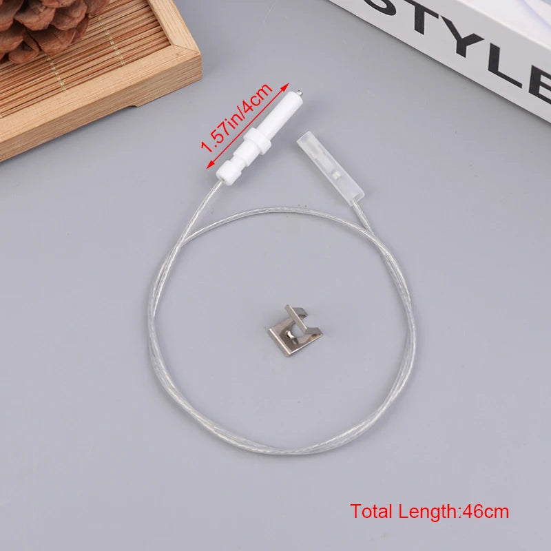 15000V Gas Cooktop Stove Spare Igniter Electrode Spark Plug With Wire Ignition Ceramic Pin Ceramic Height 35/40mm For Gas Cooker Oasis Select A