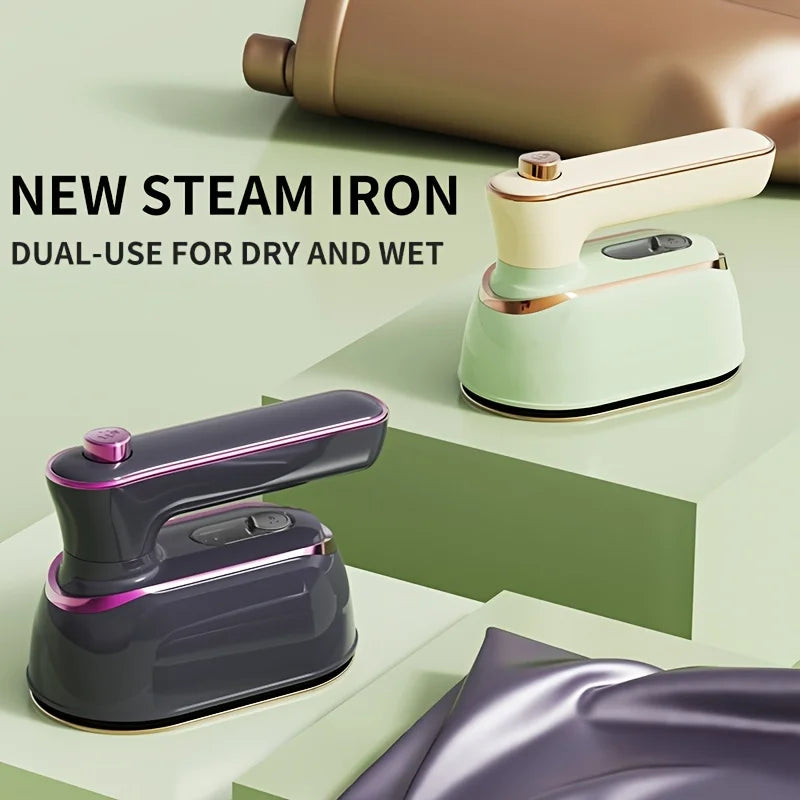 URGGU Mini Portable Steam Iron – 180° Folding, Dry & Wet