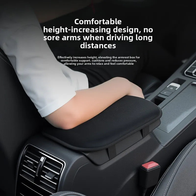 Car Armrest Pad Durable Universal Soft 1pc Plush Heightening Pad For Central Console For Vehicles For Car Interior Armrest Cover Oasis Select