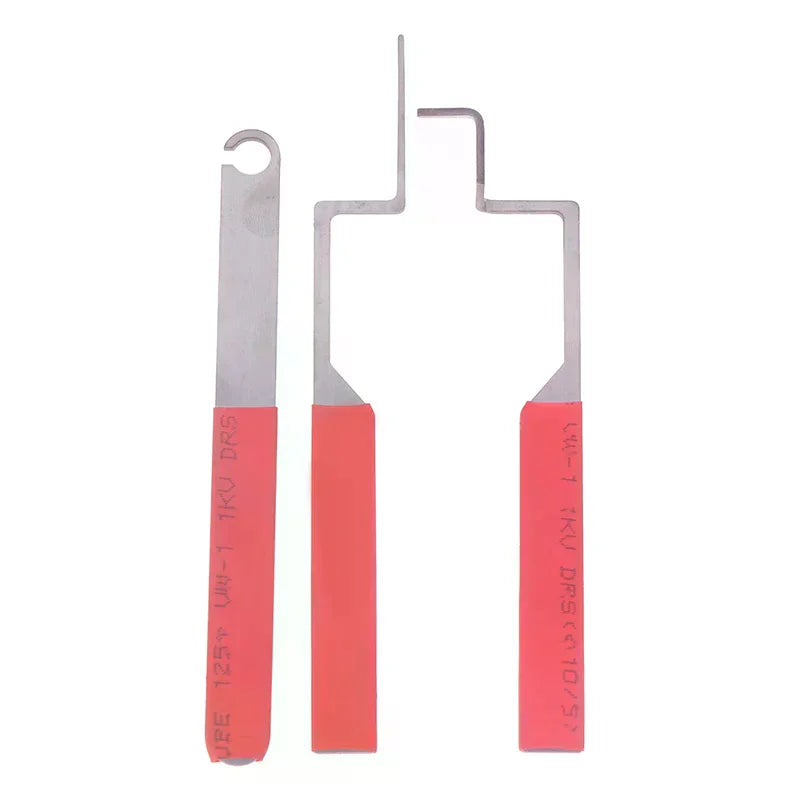 3Pcs/set Compact Casement Windows Unlocking Tool Professional Non-slip Lock Picking Set Convenient Stainless Steel Door Open Key Oasis Select