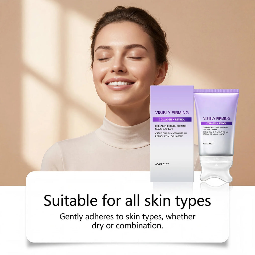 Instant Lifting Face Cream Sculpting Contour Gua Sha Cream Retinol Collagen Lift Sagging Skin Face Cheek Neck Scraping Therapy Oasis Select