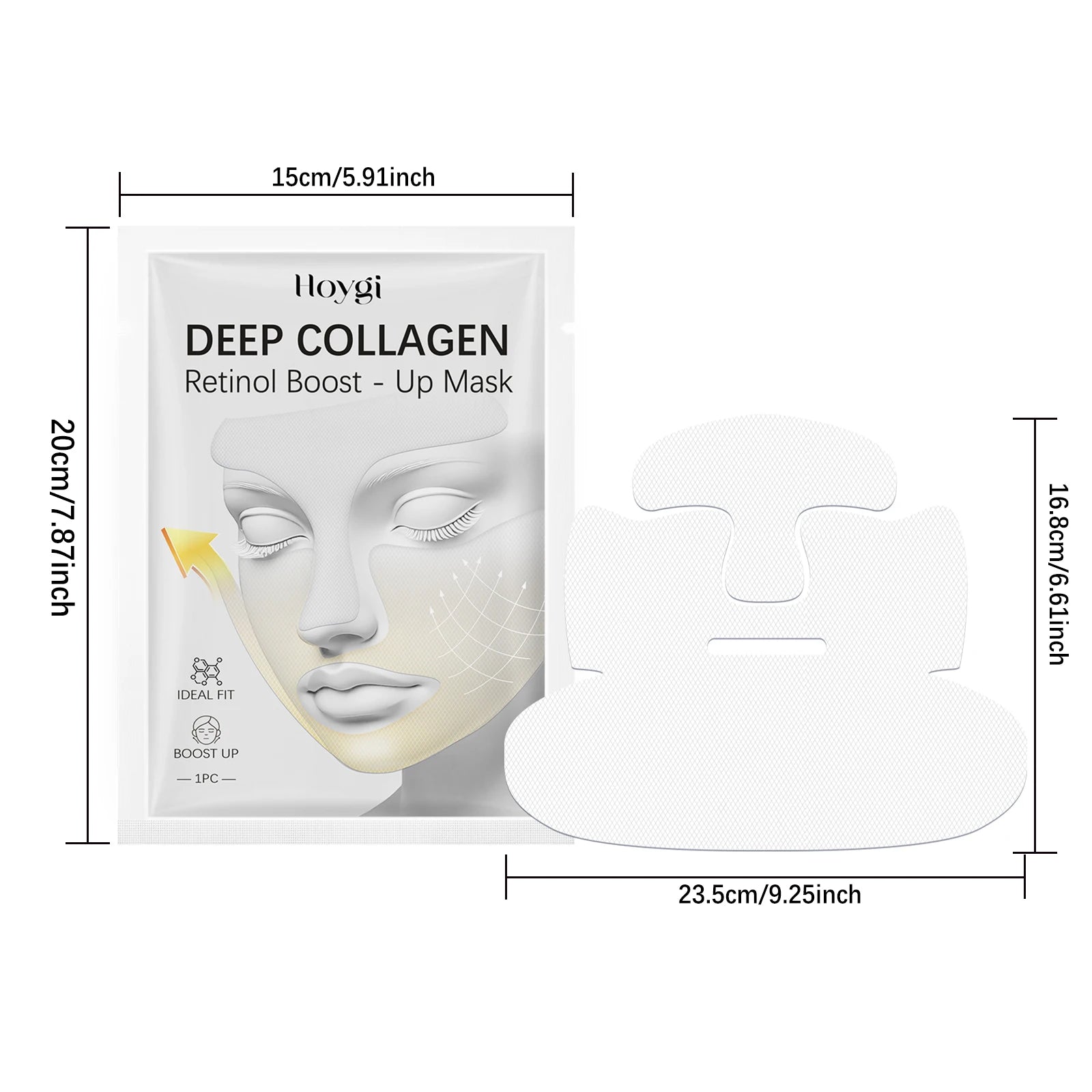 Collagen & Retinol Face Mask – Firming, Anti-Aging Hydrogel Collagen Face Mask Oasis Select