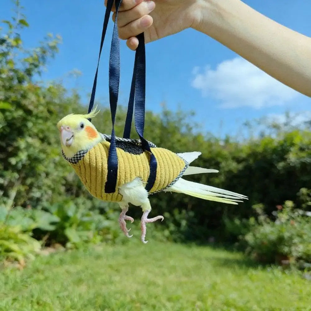 Parrot Travel Backpack – Breathable Bird Carrier with Perch