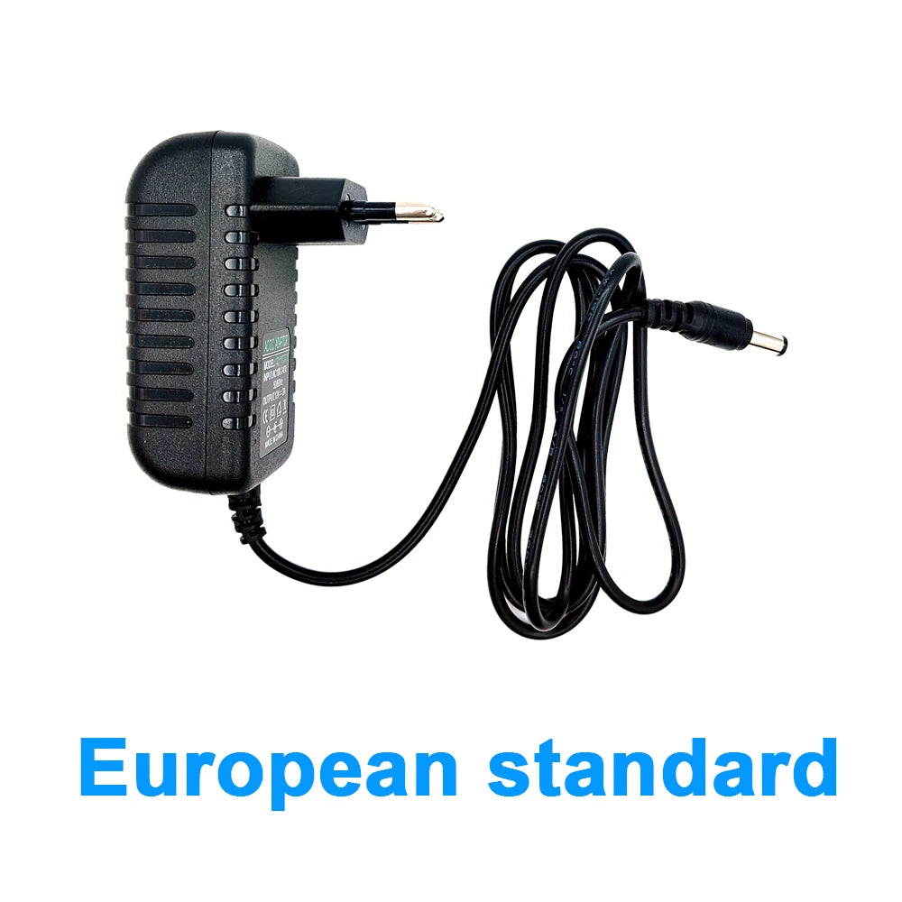 2pcs Power Adapter AC 100-240V Input DC 12V 2A Output Supply Charger Universal Adapter Converter Plug for Camera DVR Router LED Oasis Select