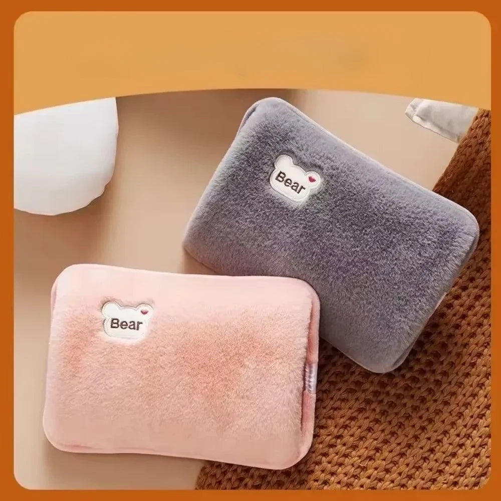 Affordable Winter Hand Warmer Cute Plush Stomach Warmer Portable Heating Pad Comfortable Handheld Warmer Bag Practical Oasis Select