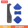 5-in-1 Caulk Remover & Silicone Sealant Smoother Tool Set Caulking Tool Set Oasis Select Blue Scrapers