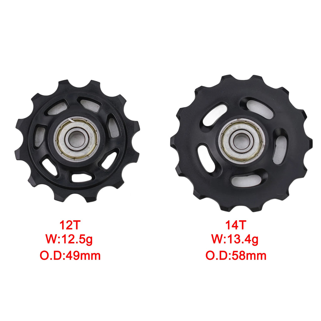 A Must Have Component For Cyclists Dependable Bicycle Rear Derailleur Pulleys In The Popular Sizes Of T12 And T14 Oasis Select