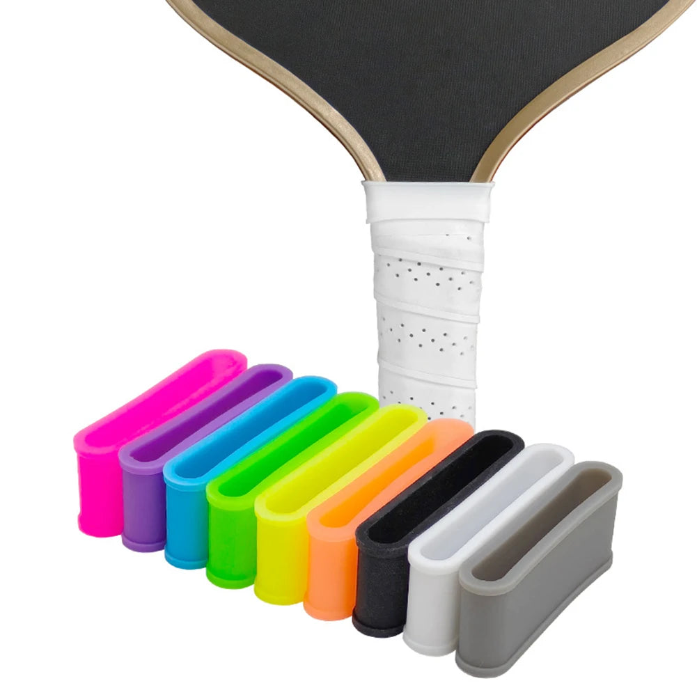 9pcs Pickleball Paddle Racket Grip Bands Tennis Racquet Secures Anti-slip Silicone Overgrip Ring Comfort Grip Strap Oasis Select