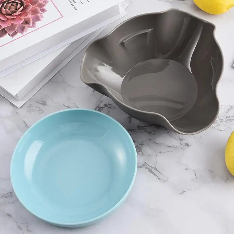 Snack Bowls Double Layer Serving Bowls Pistachios Bowl with Shell Storage Round Snacks Dish for Pistachios Cherries Popcorn Oasis Select