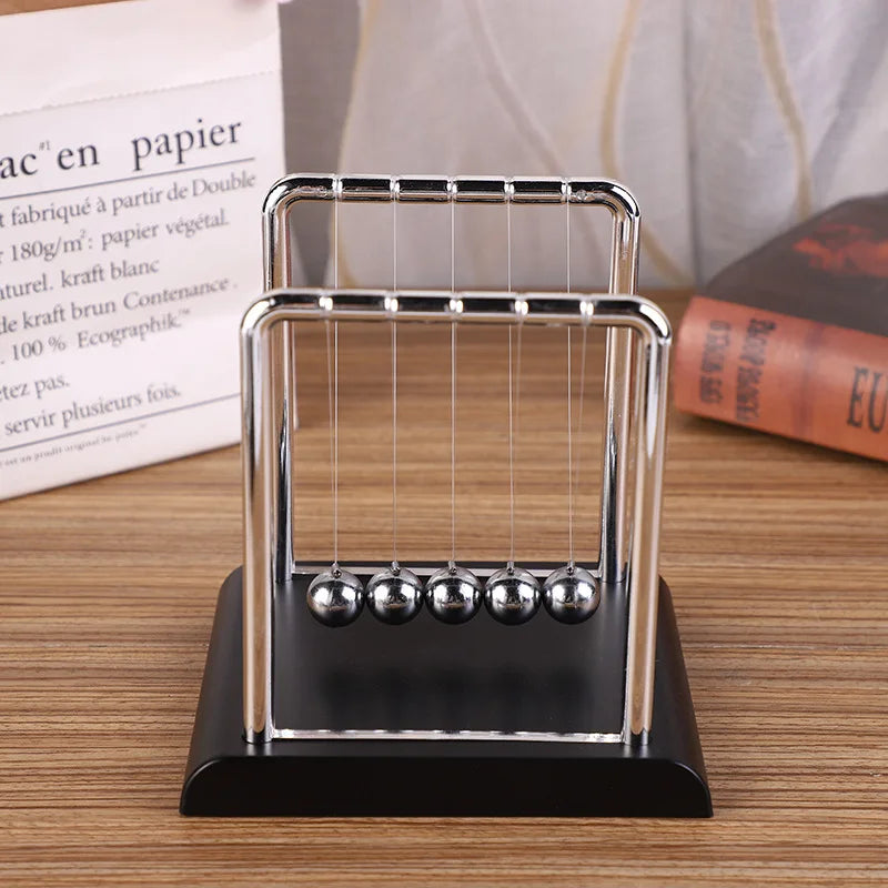 Newton Pendulum Balance Balls: Stylish Desk Decor & Educational Dynamics Toy for Office & Home Oasis Select G1308A