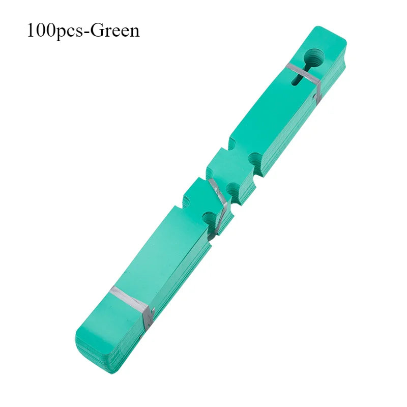 Waterproof plant tag Plastic plant Hanging tag Gardening plant tag tool plant labels garden sign planters for outdoor plants Oasis Select 100pcs-Green