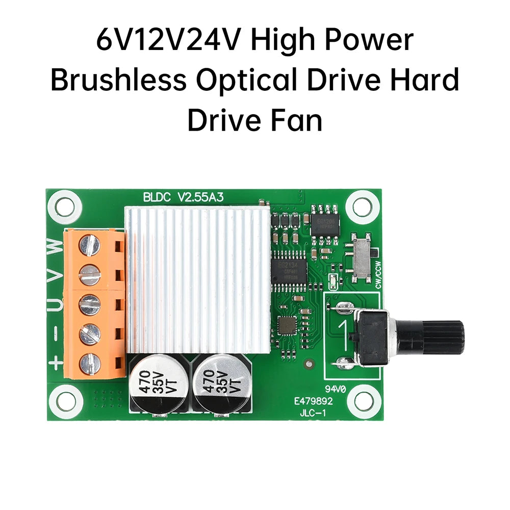 75W/200W High Quality DC Brushless Motor Control Board 6V12V24 Volt CD Drive Fan Motor Governor DIY Accessories ﻿ Oasis Select