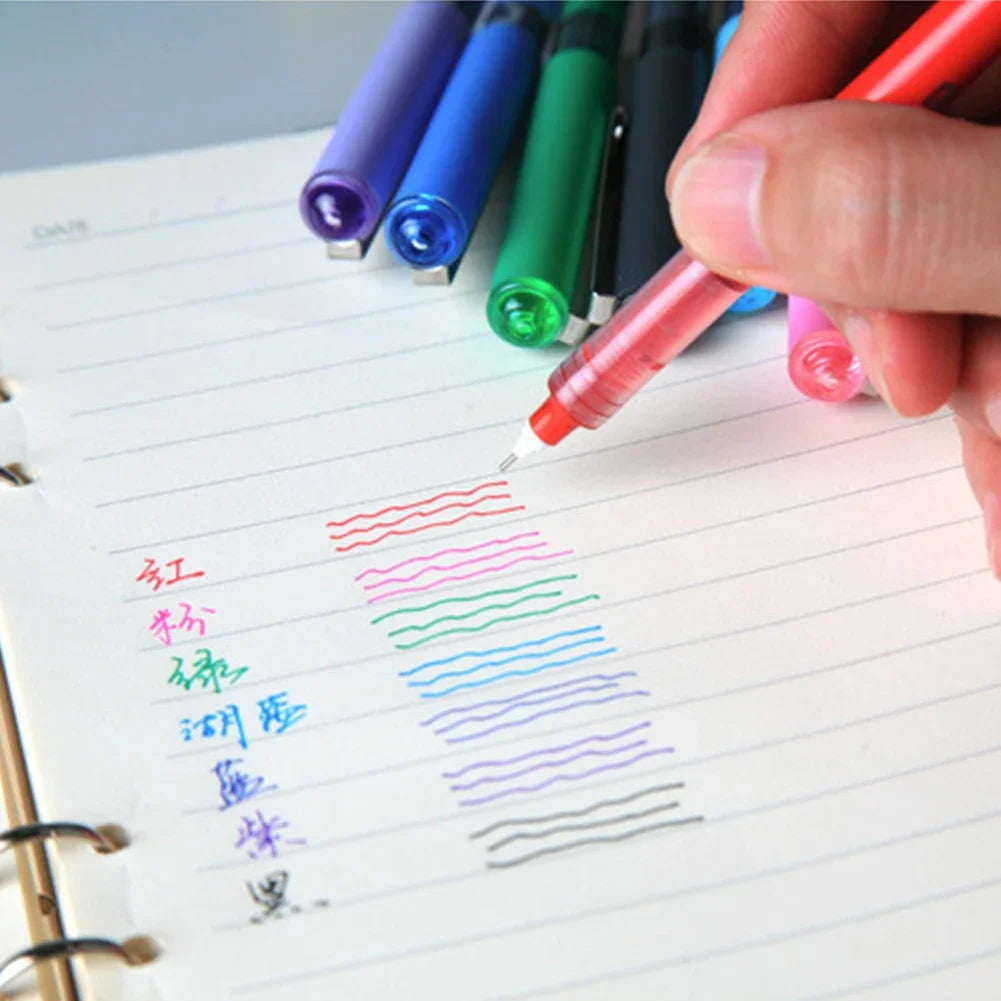 Fine Nib Gel Pen Student School Office Stationery 0.28mm/0.38m/0.5mm Fine Nib Gel Pen Big Ink Capacity Ballpoint Pen Drawing Pen Oasis Select