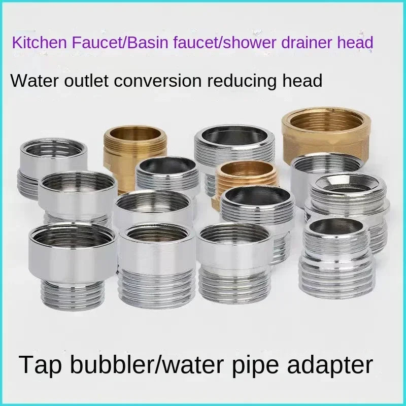 Brass Silver Water Faucet Coupler 1/2 To M16 M18 M20 M22 M24 M28 Thread Connector Fittings For Bubbler Kitchen And Bathroom Oasis Select