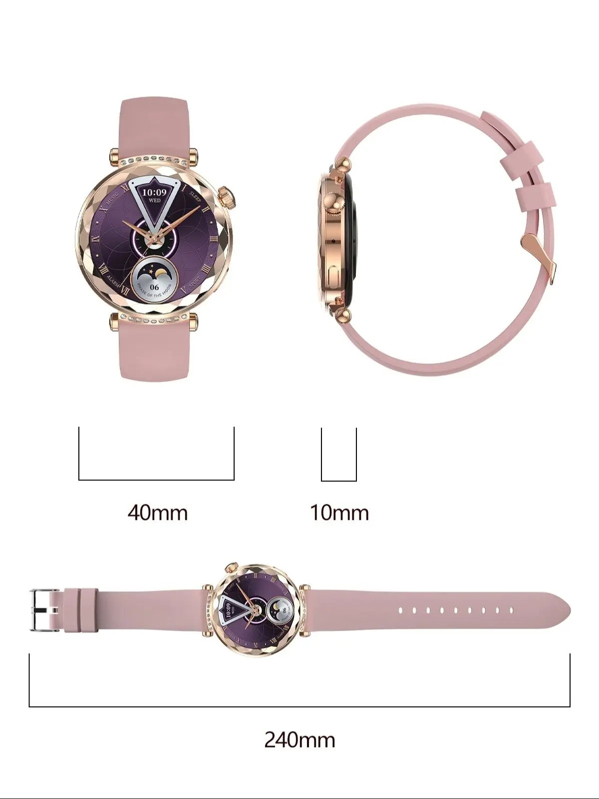 MINGCC HK88 Women's Smartwatch – AMOLED, NFC & Bluetooth