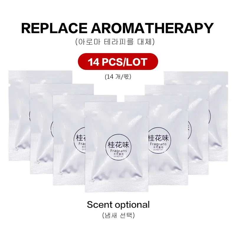 7/14/24PCS Car Air Freshener Export Car Air Conditioner Outlet Solid Perfume Car Perfume Stick Refill 7 Flavor Car Air Freshener Oasis Select 14Osmanthus fragrans