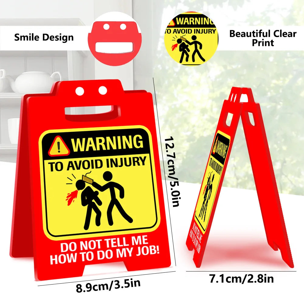 Red Acrylic Office Creative Smiley Face Spoof Decoration Colleagues Prank Gift Oasis Select BTU610 2mm