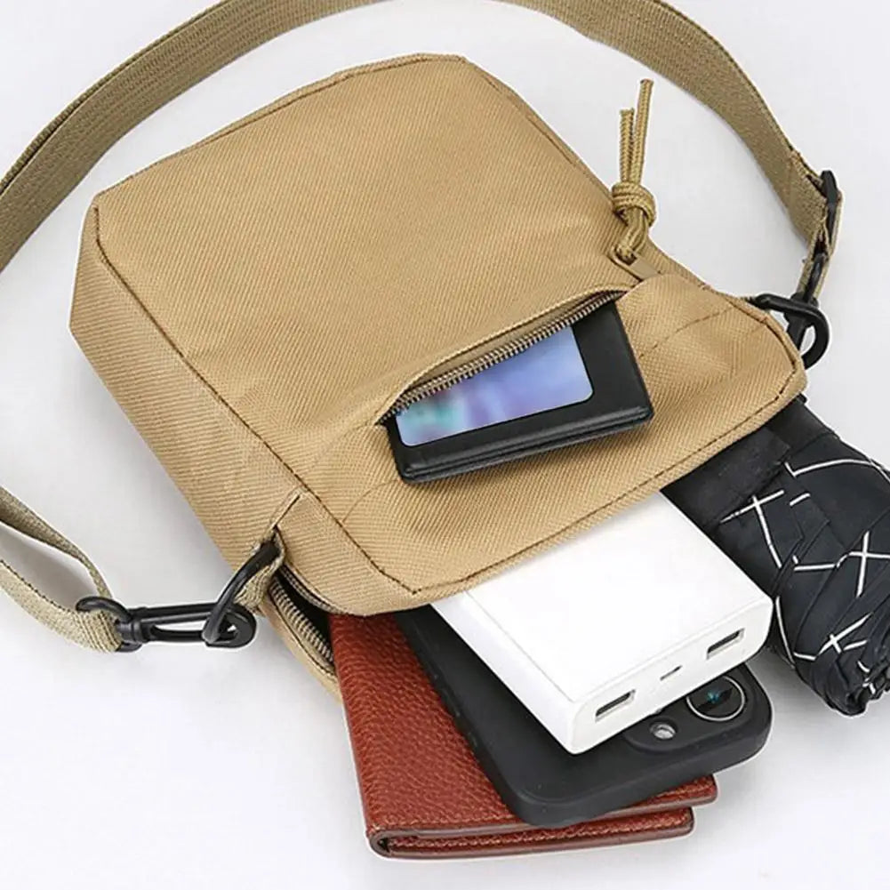 Men's Nylon Crossbody Bag – Minimalist Travel Messenger Bag