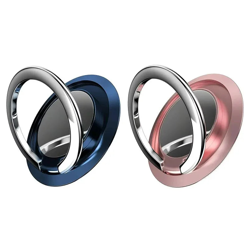 1/2pcs 360 ° Rotatable Ring Phone Holder, General Motors Magnetic Holder, Phone Back Sticker Pad Holder, Holder Oasis Select Blue-Rose gold