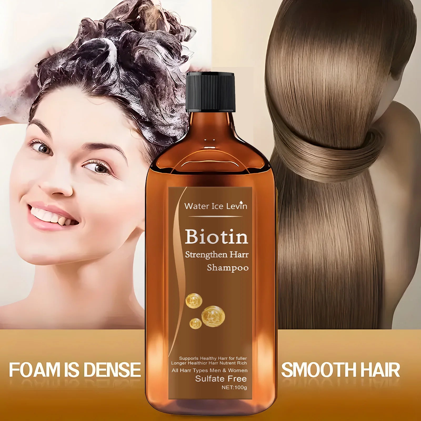 Biotin hair Growth shampoo anti-hair loss treatment for men and women rapid thickening and re-oil beauty health Oasis Select