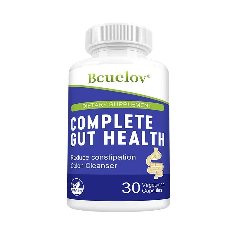 Gut Health Capsules – Senna Leaf, Ginger & Dandelion Root 5-in-1