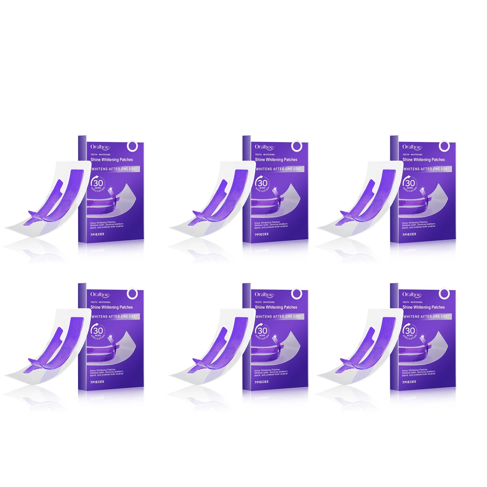 Oralhoe Teeth Whitening Strips – Stain Removal Gel Patches Teeth Whitening Strips Oasis Select 42pieces boxed