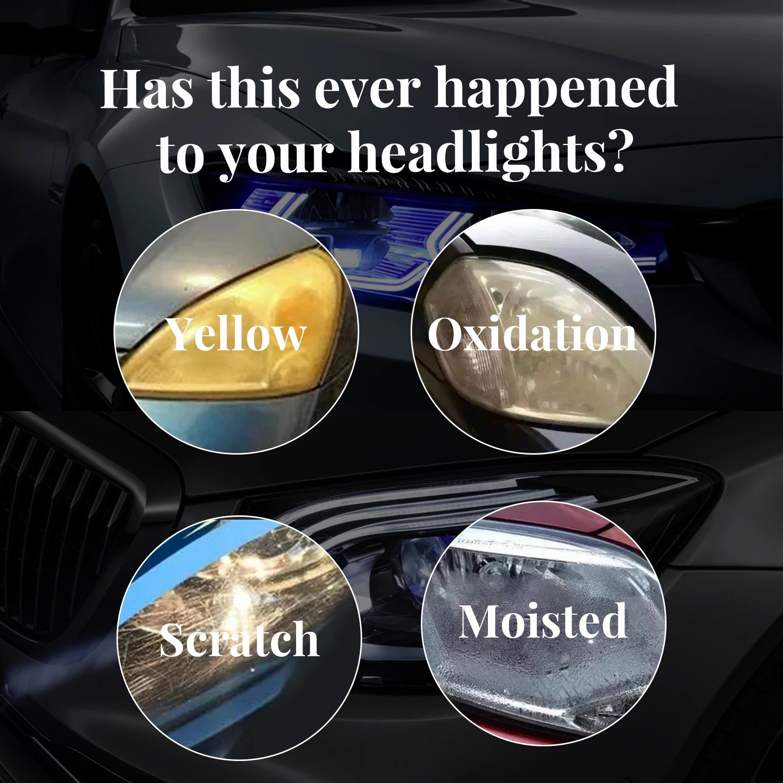 Car Headlight Polishing Liquid Car Headlamp Restoration Cleaning Agent Improves Nighttime Driving Safety Restore Clarity & Shine Oasis Select