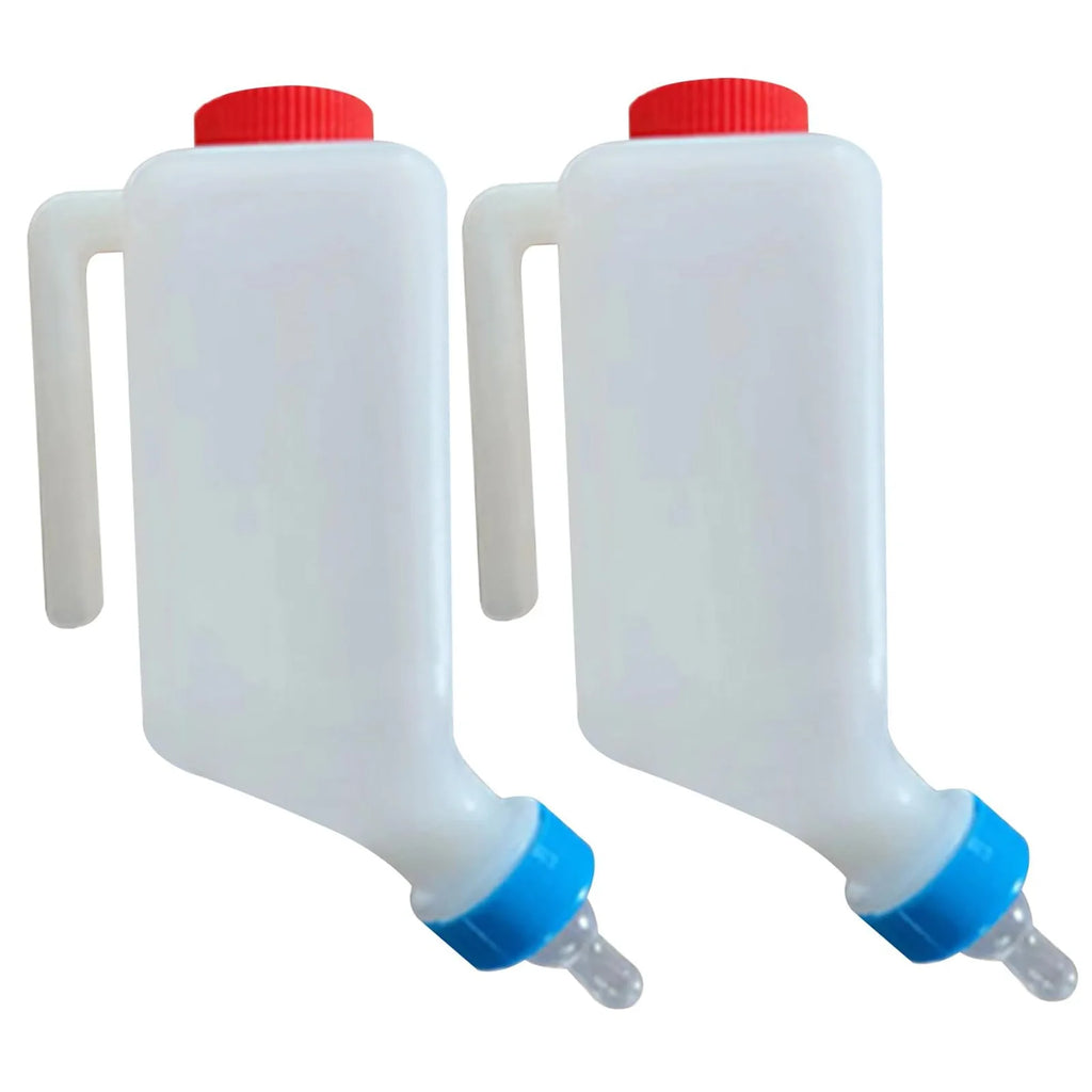 800ml Hanging Lamb & Calf Feeding Bottle with Scale – 2 Pack Animal Feeding Bottle Oasis Select
