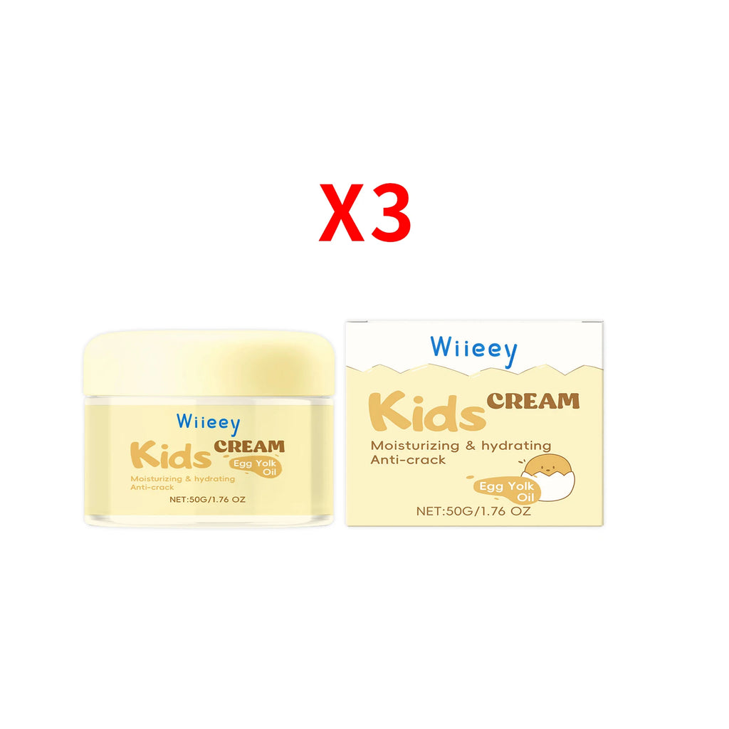 Wiieey Kids Anti-Crack Facial Cream – Deep Moisturizer 50g Baby Moisturizing Cream Oasis Select 3pcs