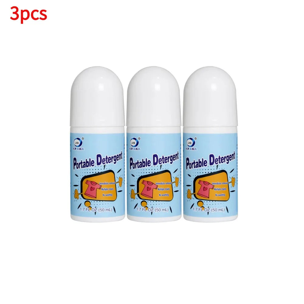 Clothes Stain Removal Rolling Ball Portable Stain Cleaning Detergent Decontamination Pen Powerful Dust Cleaner Remover Oasis Select 3pcs