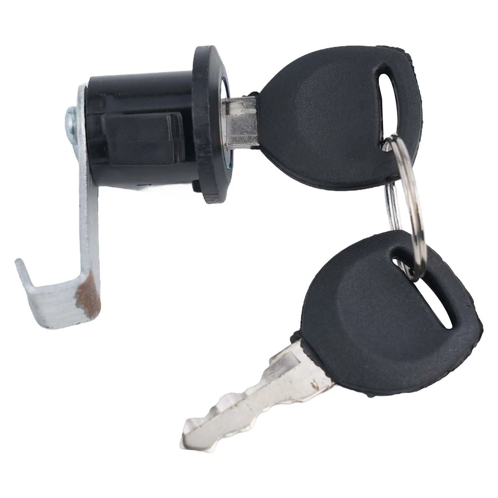 Electric Bicycle Metal Trunk Lock With Buckle 2 Keys Motorcycle Scooter E-Bike Rear Trunk Lock Cycling Safety Locks Accessories Oasis Select